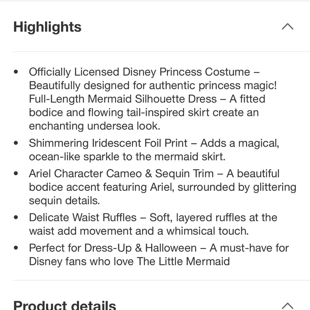 Kids Ariel Little Mermaid Costume - Purple and Green